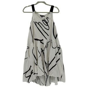 Lurdes Bergada Lagenlook Oversized High Low Art to Wear Tunic Dress Size Small